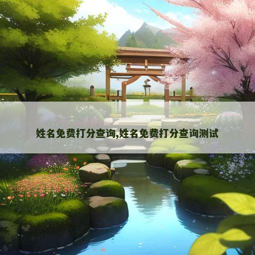 姓名免费打分查询,姓名免费打分查询测试