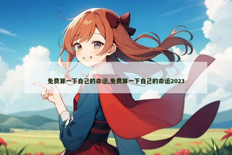 免费算一下自己的命运,免费算一下自己的命运2023