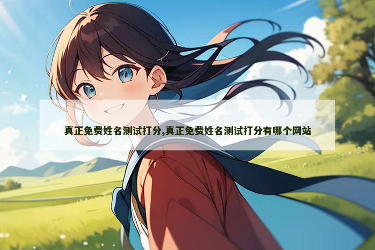 真正免费姓名测试打分,真正免费姓名测试打分有哪个网站